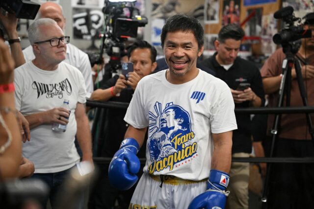 Manny Pacquiao vs Mario Barrios box