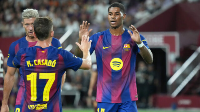 Marcus Rashford má neskorý vplyv na víťazstvo Barcelony 7: 3 proti FC Soul

