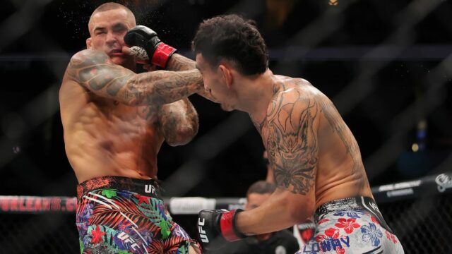 Max Holloway maľované „majstrovské dielo“ na UFC 318

