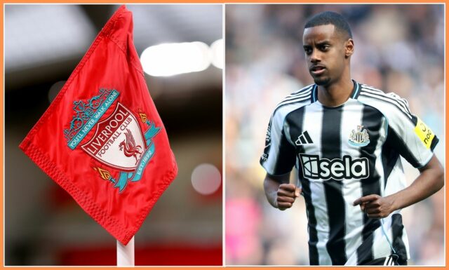Alexander Isak oslavuje anotácie pre Newcastle proti Liverpoolu v roku 2024