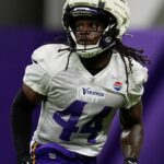 Minnesota Vikings Prihlási bezpečnosť Josh Metellus pri predĺžení