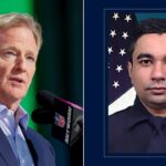 NYC -Schiet Strana: Komisár NFL chváli spadnutý dôstojník NYPD