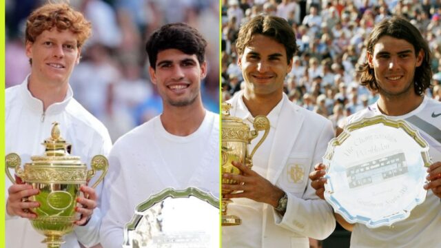 Najviac po sebe idúce veľkolepé slamy vyhrali dvaja hráči: ft. Federer-Nadal, Nadal-Djokovic, Alcaraz-Sinner

