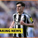 Tino Livramento en Action for Newcastle