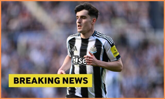 Tino Livramento en Action for Newcastle