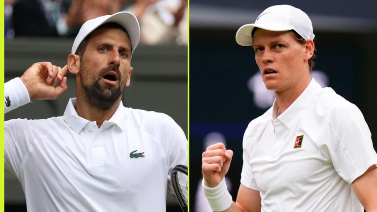 Wimbledonské nádeje Jannika Sinnera zasadili ranu, keď Novak Djokovič tipoval na slávu