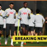 Ibrahima Konate oslavuje cieľ pre Liverpool