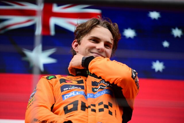 Oscar Piastri píše rozkošné posolstvo pre svojho starého otca, ktorý bol prítomný, aby bol svedkom jeho belgického víťazstva F1

