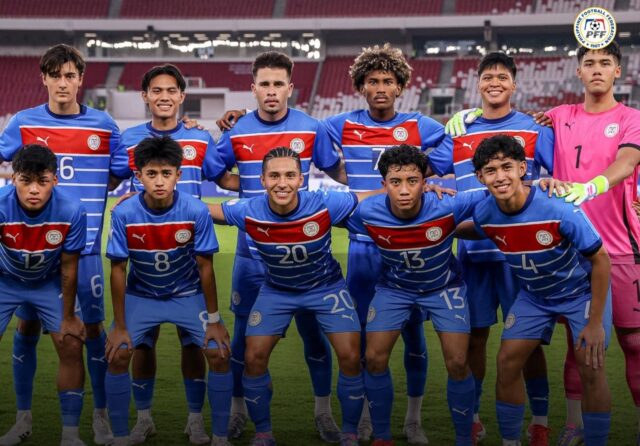 Filipínsky futbalový tím na majstrovstvách ASEAN U-23.