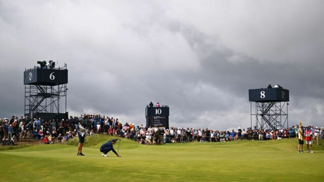 Pamiatky a zvuky z druhého kola Open Championship

