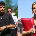 Lando Norris pije pivo z topánky po Veľkej cene Británie. Zdroj: Getty