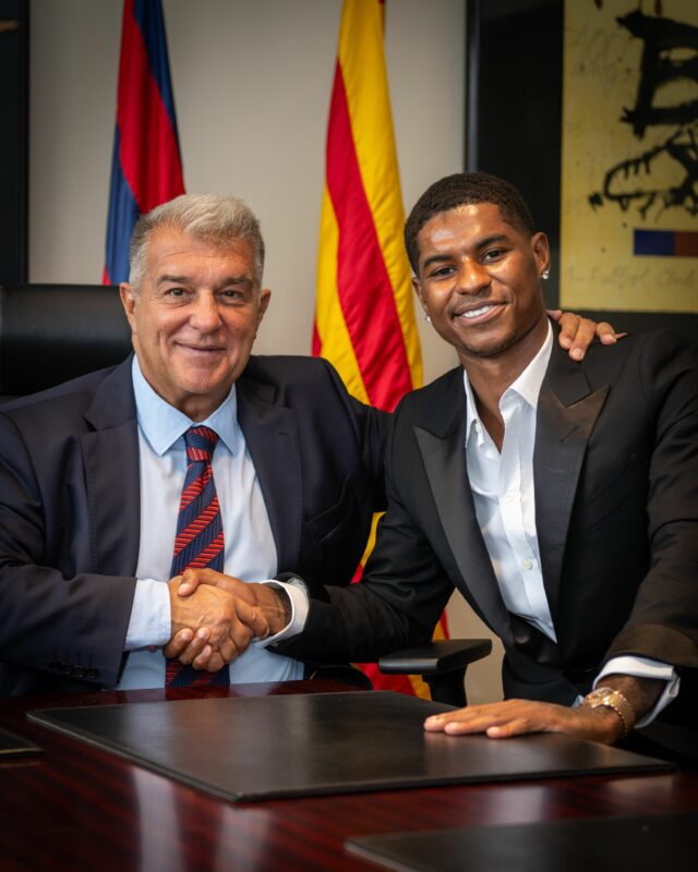 Prvé slová Marcusa Rashforda ako Barcelona -hráči

