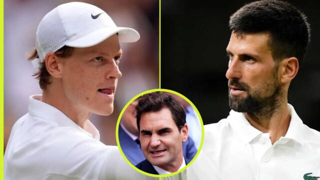 Roger Federer predpovedá, kto vyhrá Novak Djokovic, Jannik Sinner Wimbledon Showdown

