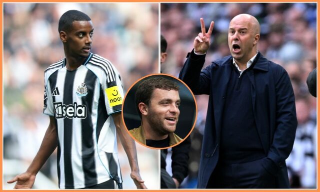 Útočník Newcastle Alexander Isak vezme koleno