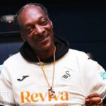 Snoop Dogg in the new Swansea City shirt