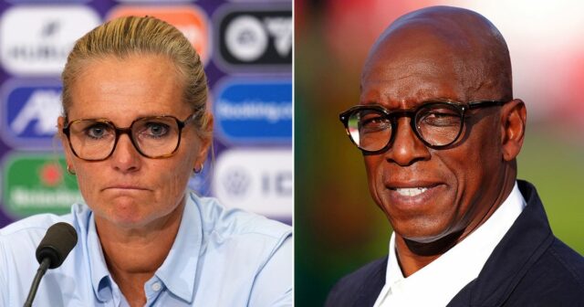 Šéf Lionesses Sarina Wiegman dokazuje, že Ian Wright sa vo finále Euro 2025 po „masívnej chybe“

