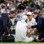 Sinner postupuje vo Wimbledone, keď zranený Dimitrov odchádza do dôchodku