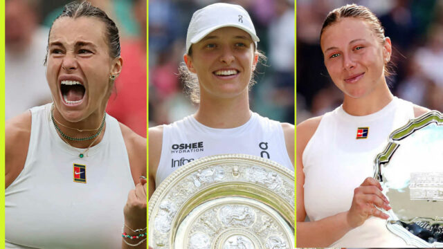 Skvelé topánky v lístku Aryna Sabalenka, Iga Swiak a Amanda Anisimova

