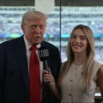 Po zápase Dazn uverejnil rozhovor s Emily Austinom a prezidentom Donaldom Trumpom