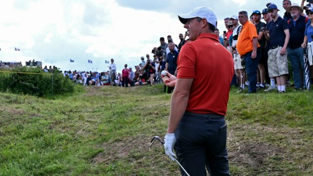 The Open: Rory McIlroy Uniquths Golf Ball s Shot In Wild Scene

