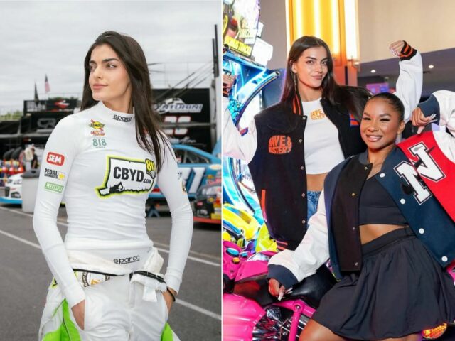 Toni Breidinger sa spája s olympijskou gymnastkou Jordan Chiles na podujatie Dave & Buster 


