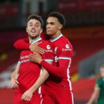 Trent Alexander-Arnold je posledný hráč Liverpoolu minulosti a súčasný hráč, ktorý po jeho smrti vzdal hold Diogo Jota.