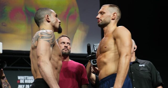 UFC Battle Night: Whittaker V z Riddera -ceremoniálna váha