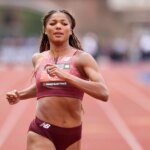 Gabby Thomas na University of Pennsylvania. (Getty Image Foto)