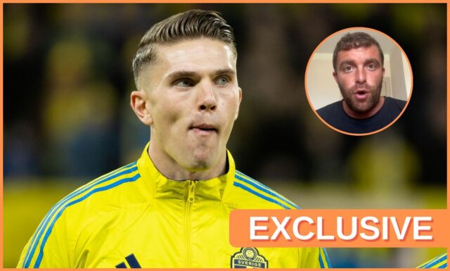 Viktor Gyokeres oslavuje cieľ športovej lisboa