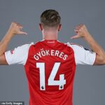 Viktor Gyookeres otvoril svoje rozhodnutie vziať svoje ikonické košele č. 14 v Arsenale