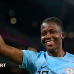 Chiamaka Nnadozie in action for Nigeria
