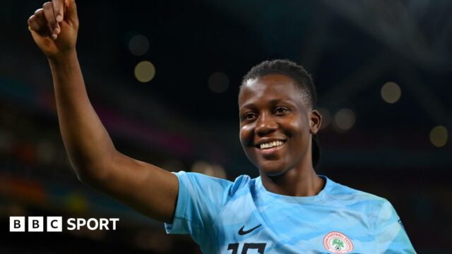 Chiamaka Nnadozie in action for Nigeria