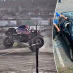 Washington Monster Truck Show sa pokazí, keď Rogue Wheel Flats zaparkovali auto