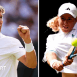Split image of Cameron Norrie and Sonay Kartal