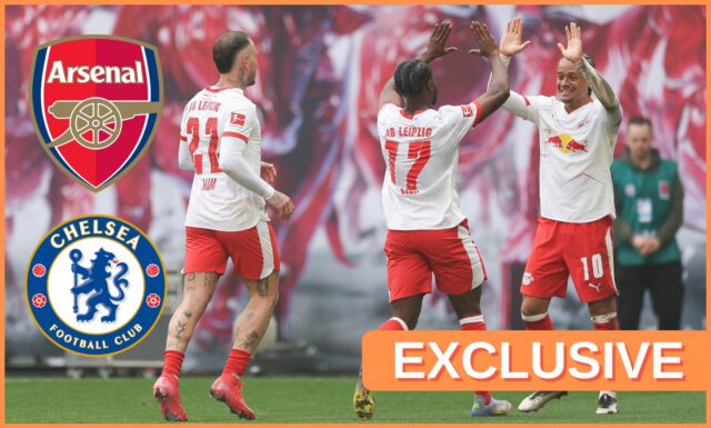 RB Leipzig záložník Xavi Simons in Action