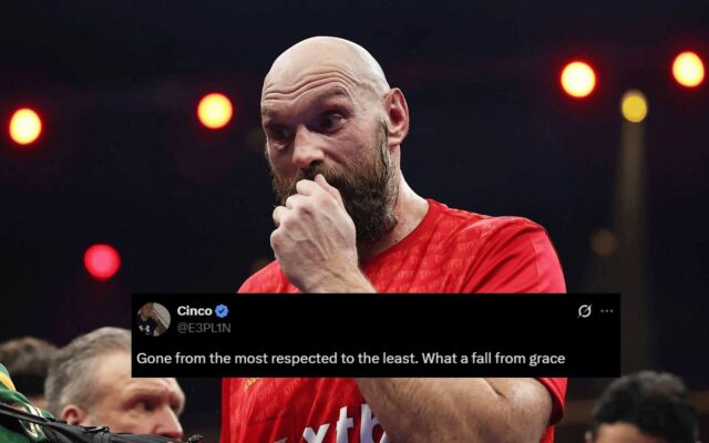 Reakcia fanúšikov na potenciálny návrat Tyson Fury. (Screenshot s láskavým dovolením: @ringmagazine Ax)