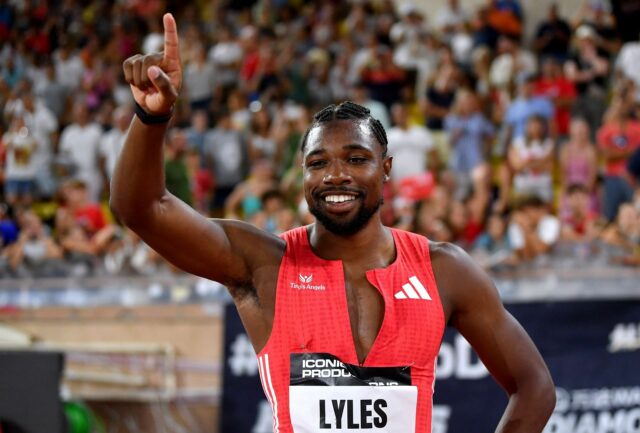     Lyles na Diamond League 2025 - Herculis EBS - Zdroj: Getty