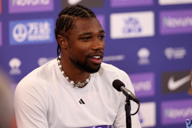 Noah Lyles súťaží v atletike - Olympijské hry v Paríži 2024: Deň 8 - Zdroj: Getty