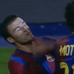 Enrique sa v roku 2003 podieľala na vyhrievanom strete s Real Madrid
