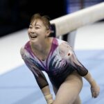 Shoko Miyata v umeleckej gymnastike NHK Trophy 2024 - Zdroj: Getty