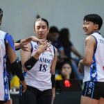 Adamson Lady Falcons Rookie Abby Segui počas hry proti USPF v Národnej pozvánke SHAREY's Super League (SSL) Cebu.