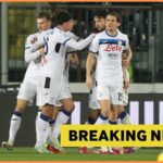 Ademola Lookman oslavuje bodovanie pre Atalantu proti Napoli