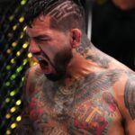 Seattle, Washington -22. február: Anthony Hernandez sa chystá čeliť Brendanovi Allenovi v strednej bitke počas udalosti Battle Night UFC v podujatí Climate Promise -Arena 22. februára 2025 v Seattli vo Washingtone. (Foto: Chris Unger/Zuffa LLC)