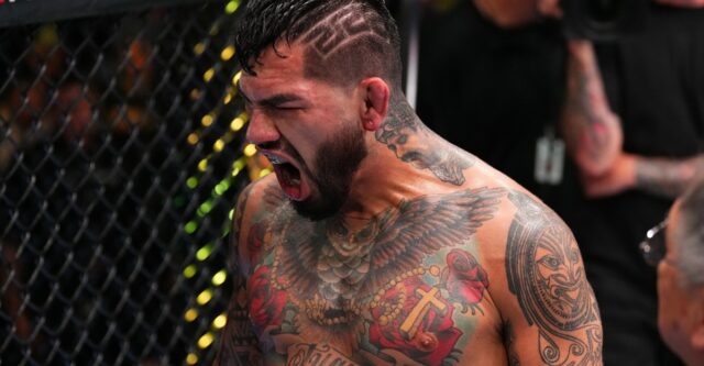 Seattle, Washington -22. február: Anthony Hernandez sa chystá čeliť Brendanovi Allenovi v strednej bitke počas udalosti Battle Night UFC v podujatí Climate Promise -Arena 22. februára 2025 v Seattli vo Washingtone. (Foto: Chris Unger/Zuffa LLC)