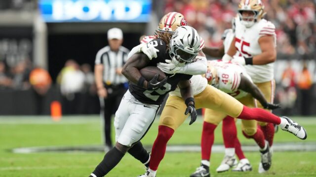 Ashton Jeanty z lupičov, ktorý je hráčom „tvrdého“, zapôsobí proti 49ers



