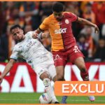 Gabriel Sara oslavuje cieľ pre Galatasaray