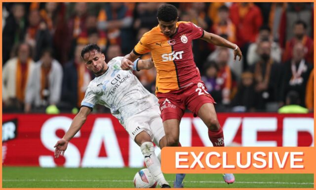 Gabriel Sara oslavuje cieľ pre Galatasaray