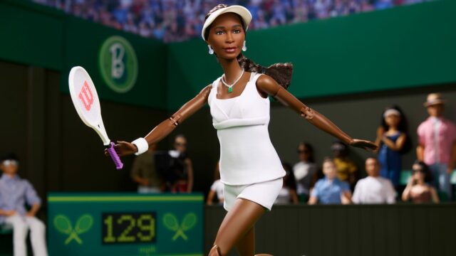 Barbie Venus Williams má vo látke vo Wimbledone 2007 -highlight rovnakého platu

