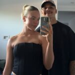 Hviezda Collingwood Bobby Hill sa rozdelila od matky svojich detí, Georgia Devlin (na obrázku spolu)