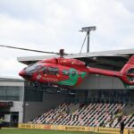 Breakness: EFLova kolízia bola oneskorená, keď je pôda evakuovaná po vzduchovej ambulancii zostupuje na Pitchi pre chorých fanúšikov